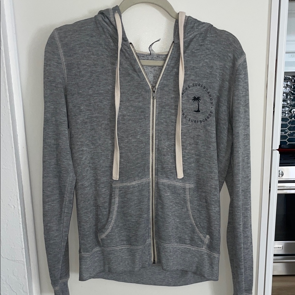 Jacks Surfboards Zip Up Hoodie in Grey | S